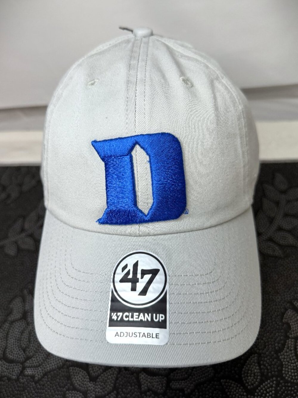 '47 Brand Duke Blue Devils Gray Clean Up Adjustable Cap/Hat New